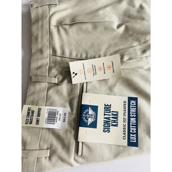 NWT Dockers Men’s Signature Khakis Beige/Stone Sz 34x32 Retail: $62 NEW - Picture 13 of 14